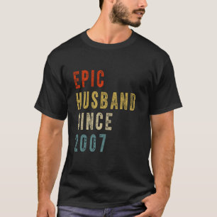 Camiseta Epic Husband desde 2007 Casal 17ª Annive de Casame