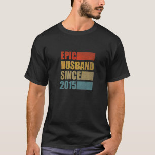 Camiseta Epic Husband Desde 2015 7 Vintage Annive Casamento
