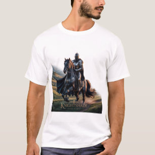 Camiseta Epic Knight sobre o Cavalo Negro - Fantasia do Her