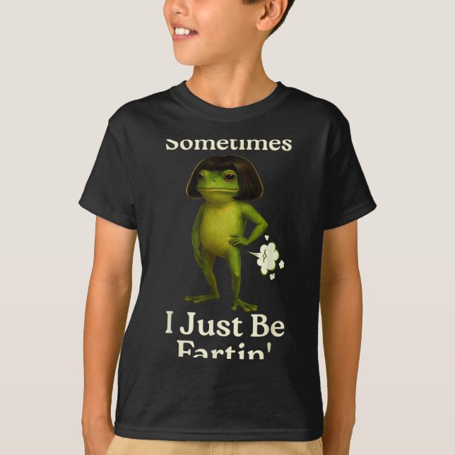 Camiseta Epic Saying Sometimes Just Fartin Frog Frog I (Frente)