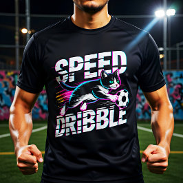 Camiseta Epic Speed of Dribble Cat For Soccer Fans
