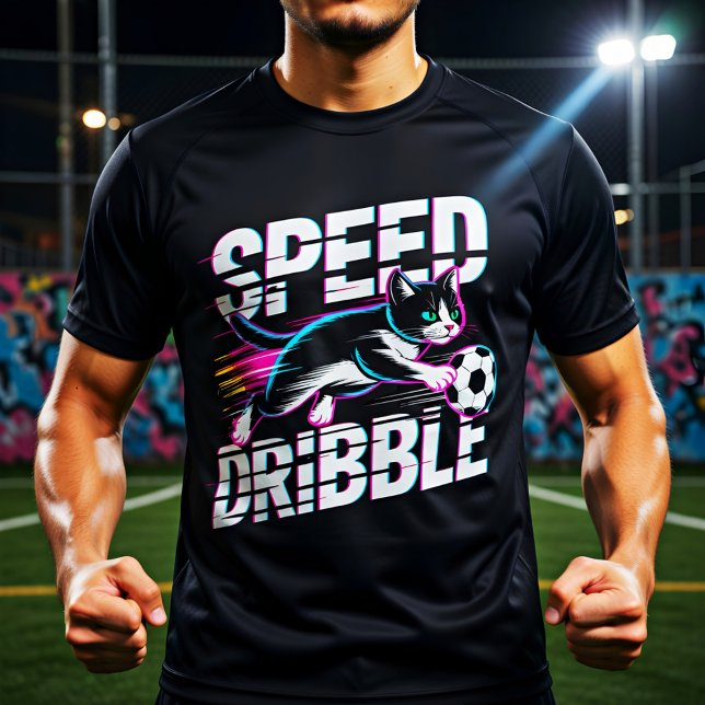 Camiseta Epic Speed of Dribble Cat For Soccer Fans (Criador carregado)