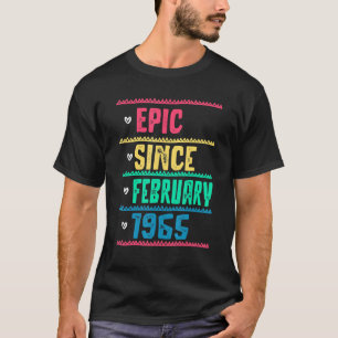 Camiseta Épica Engraçada Desde Fevereiro De 1965 57º Aniver
