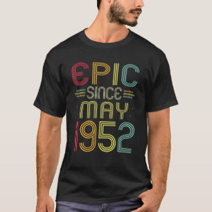 Camiseta Épica Engraçada Desde Maio De 1952 70 Aniversário