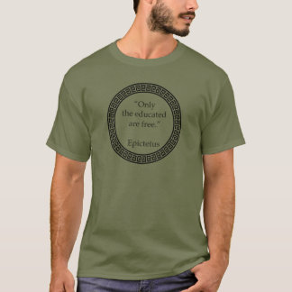 Camiseta Epictetus - Apenas os educados são livres