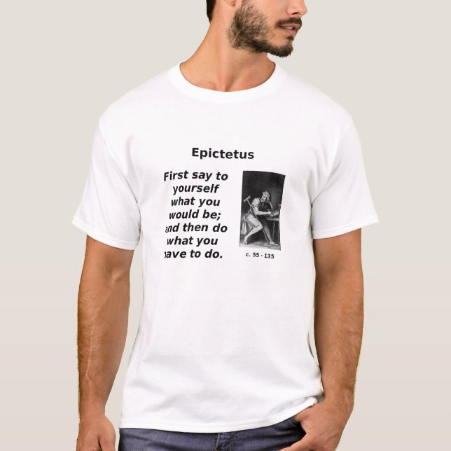 Camiseta Epictetus, faz o que você deve (Frente)