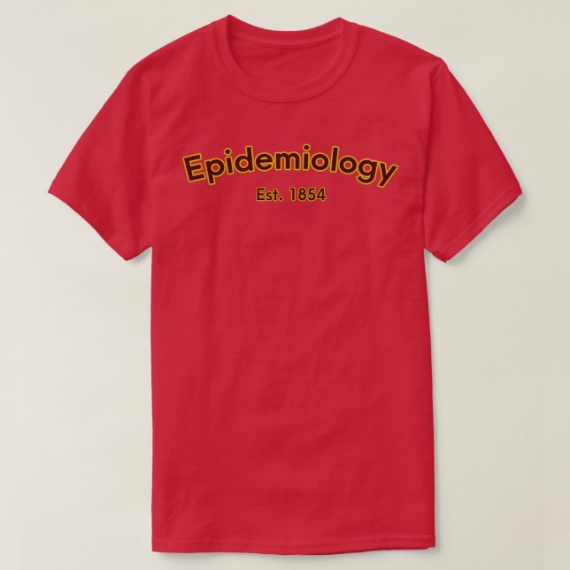 Camiseta Epidemiologia Est 1854 (Frente do Design)