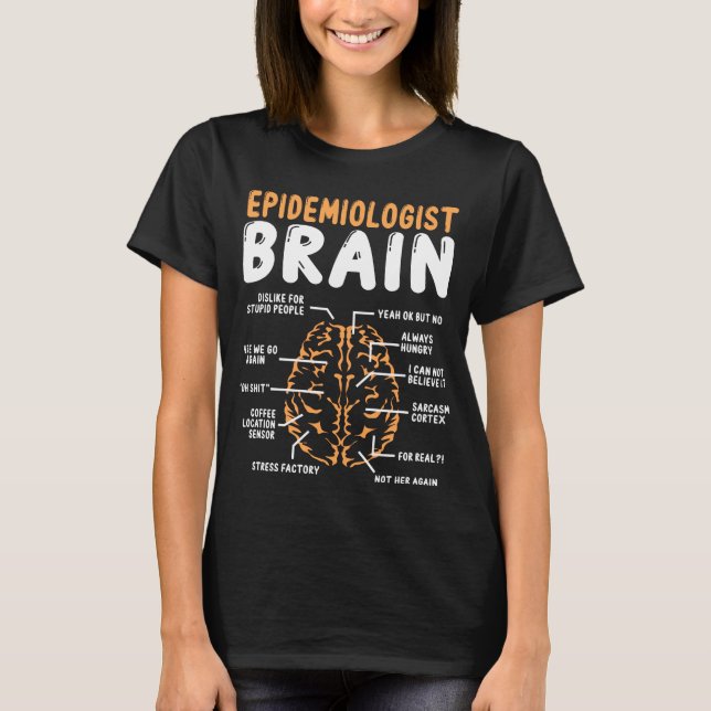 Camiseta Epidemiologista Acessoires Microbiólogo (Frente)