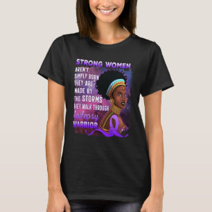 Camiseta Epilepsia Consciência Forte Mulheres Negras Guerre