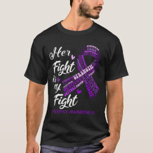 Camiseta Epilepsia Consciência Sua Luta é a Minha Luta