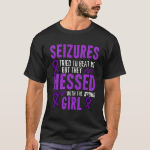 Camiseta Epilepsia Convulsões Perturbação Neurológica Roxo