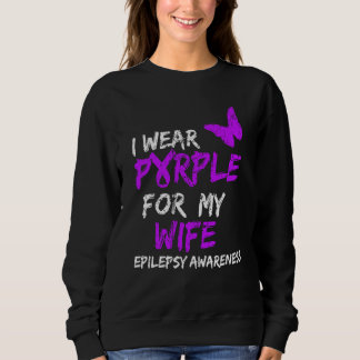 Camiseta Epilepsia Eu Visto Roxo Para Minha Fita Esposa