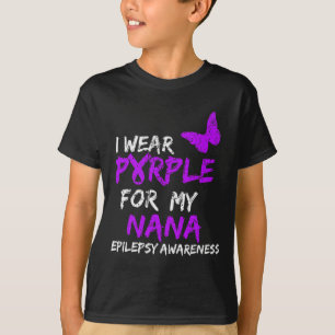 Camiseta Epilepsia Eu Visto Roxo Para Minha Fita Nana 1