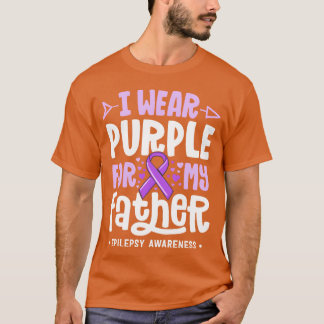 Camiseta Epilepsia Fita Eu Visto Roxo Para Minha Família Pa