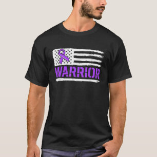 Camiseta Epilepsia Guerreira Fita Roxo Sensibilização para