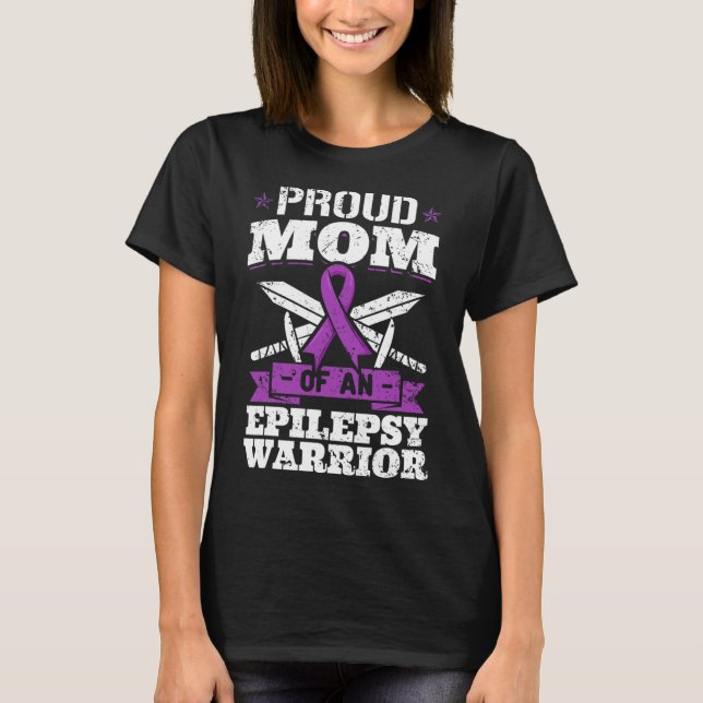 Camiseta Epilepsia Guerreira Mãe Perturbação Epiléptica (Frente)