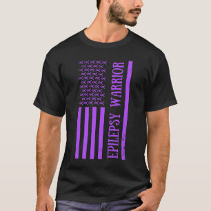 Camiseta Epilepsia Guerreira Púrpura Sensibilização Mês U