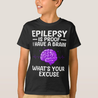 Camiseta Epilepsia Para Homens Mulheres Crianças Epiléptico