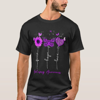 Camiseta Epilepsia Sensibilização Fé Esperança Amar Leopard