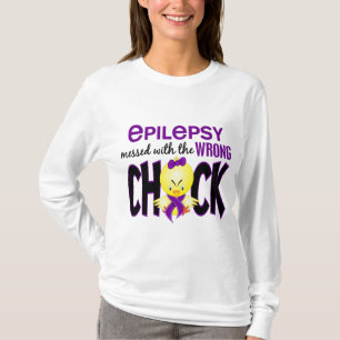 Camiseta Epilepsia sujada com o pintinho errado