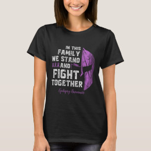 Camiseta Epilepsia Suporte Familiar Sensibilização Guerreir