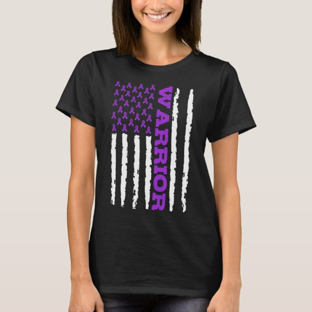 Camiseta Epilepsy Awareness Warrior  (Frente)