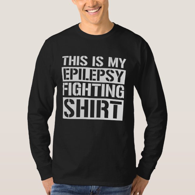 Camiseta Epilepsy Warrior This Is My Epilepsy Fighting (Frente)