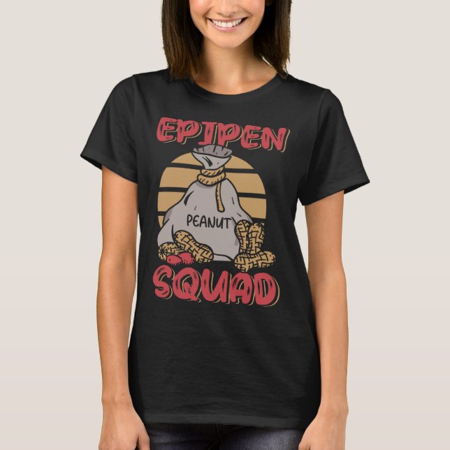 Camiseta Epipen Squad Peanut Allergy Peanut Allergic  1 (Frente)