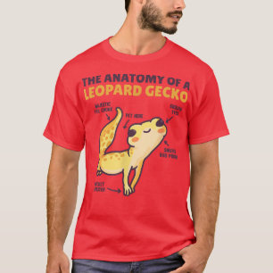 Camiseta Eplanação Engraçada de Uma lagartixa-leopardo Anat