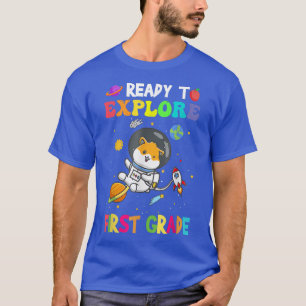 Camiseta Eplore 1º Ano De Volta Ao Espaço Do Astronauta Esc