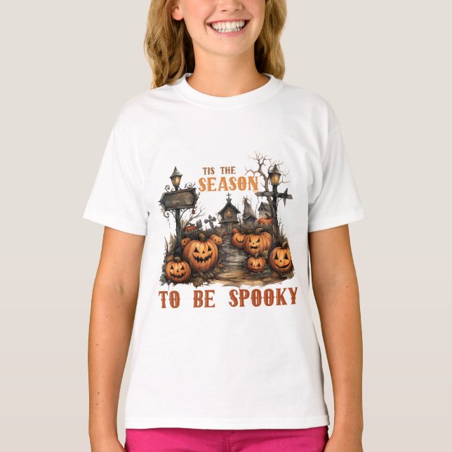 Camiseta Época assustadora Halloween (Frente)