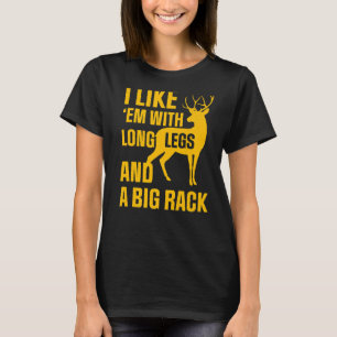 Camiseta Época De Caça Eu Gosto Em Caça De Pernas Longas