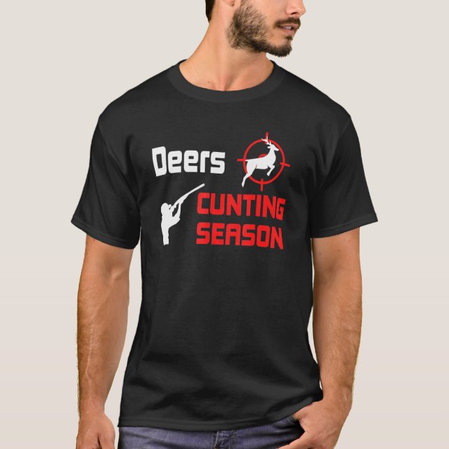 Camiseta Época de Contagem de Caça de Deers (Frente)