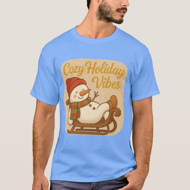Camiseta Época de Férias Aconchegante (Frente)