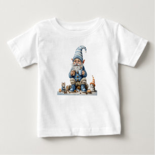 Camiseta Época de Gnome e inverno