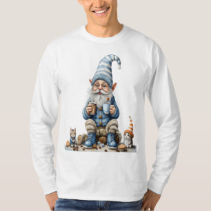 Camiseta Época de Gnome e inverno