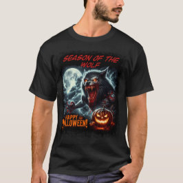 Camiseta Época do Lobo Feliz Halloween
