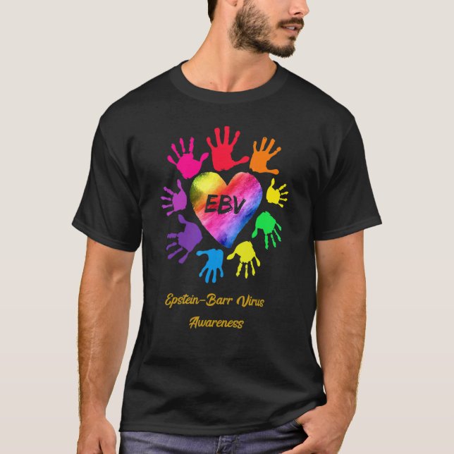 Camiseta Epstein Barr Virus Awareness Hands Epstein Barr Vi (Frente)