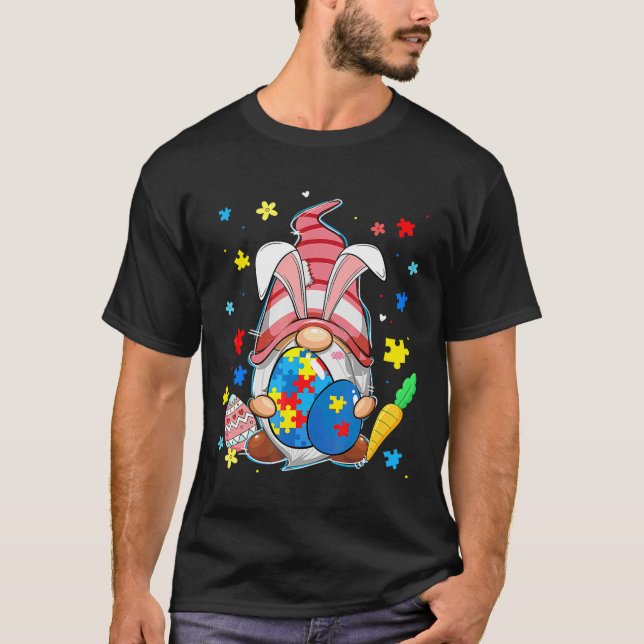 Camiseta Ept Entender Páscoa de Consciência do Autismo do A (Frente)