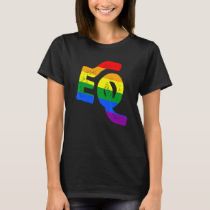 Camiseta EQ - Igualdade Conscientização Orgulho LGBT Lésbic