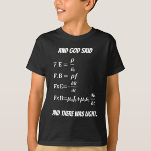 Camiseta Equação da física dos maths de Maxwell