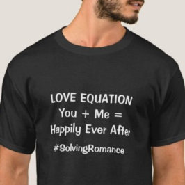 Camiseta Equação De Amor Feliz Sempre Após Relacionamento