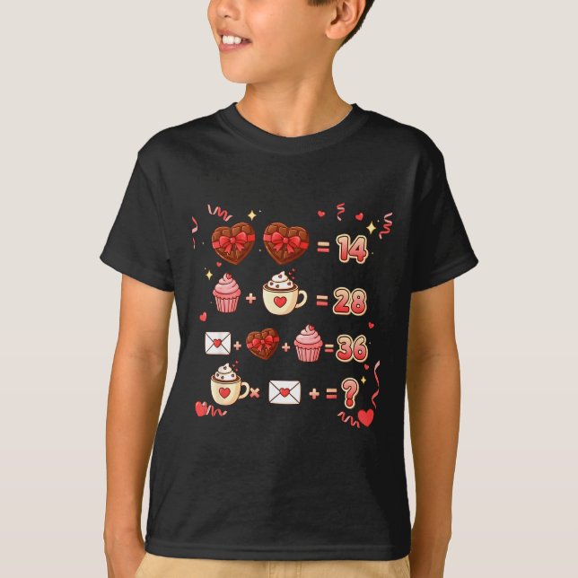 Camiseta Equação de matemática engraçada do dia dos namorad (Frente)