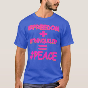 Camiseta "EQUAÇÃO DE PAZ" Design. Compre agora