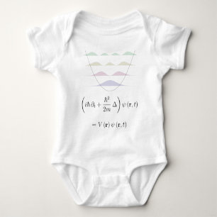 Camiseta Equação de Schrodinger, potencial do harmónico