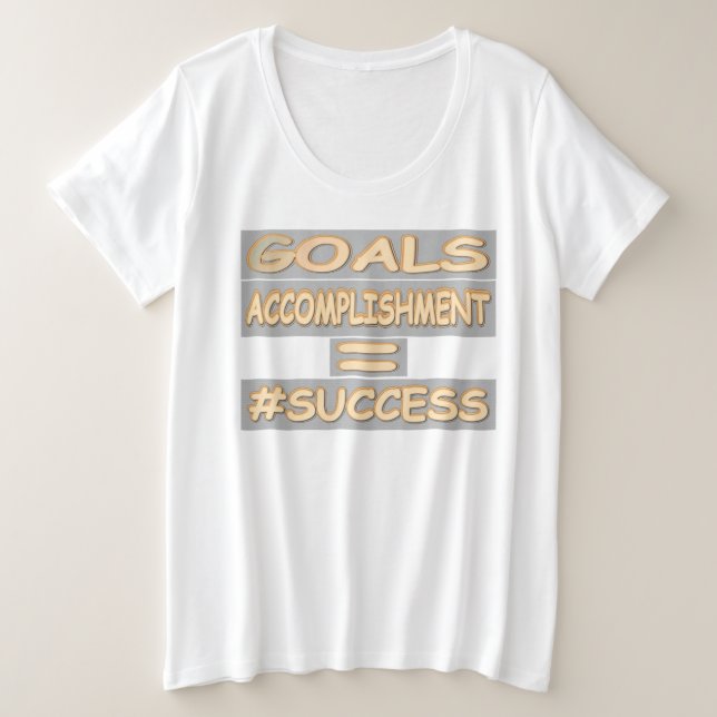 Camiseta "EQUAÇÃO DE SUCESSO" Design. Comprar Agora (Frente do Design)