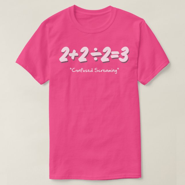Camiseta Equação matemática básica engraçada (Frente do Design)