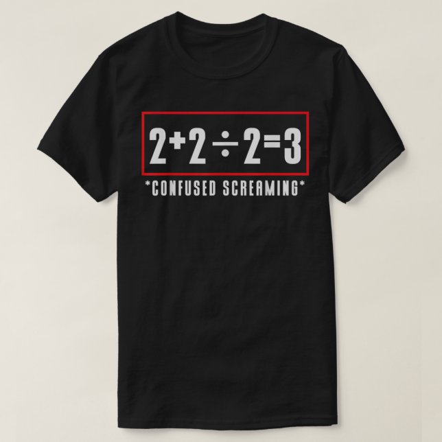 Camiseta equação matemática engraçada em matemática (Frente do Design)
