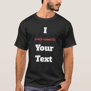 Camiseta Equação Polar Personalizável (I Coração)
