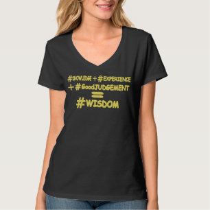 Camiseta "EQUAÇÃO WISDOM" Design de Expressão de Cuta. C